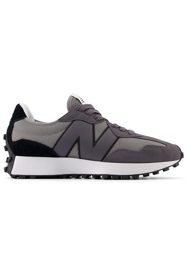 Buty unisex New Balance U327MD – szare. Okazja: na co dzień. Kolor: szary. Materiał: dresówka, zamsz, skóra, guma. Szerokość cholewki: normalna