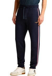 Aeronautica Militare - AERONAUTICA MILITARE Granatowe bawełniane męskie spodnie dresowe, Rozmiar XS. Kolor: niebieski. Materiał: bawełna, dresówka #3