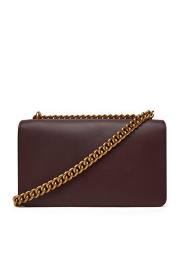 Pinko - PINKO Torebka Love One Mini Dc Al 25-26 PLTT 100074 A0F1 Bordowy. Kolor: czerwony. Materiał: skórzane