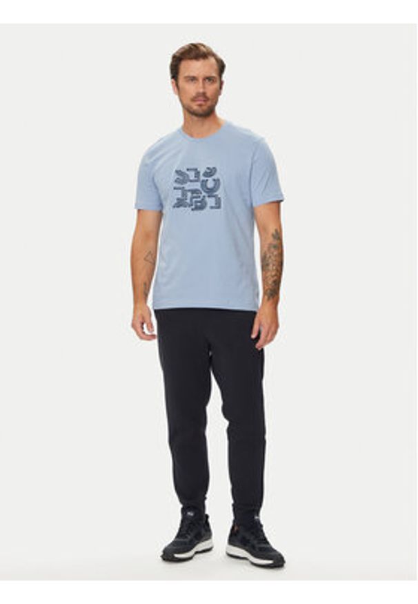 BOSS - Boss T-Shirt 50519350 Niebieski Regular Fit. Kolor: niebieski. Materiał: bawełna