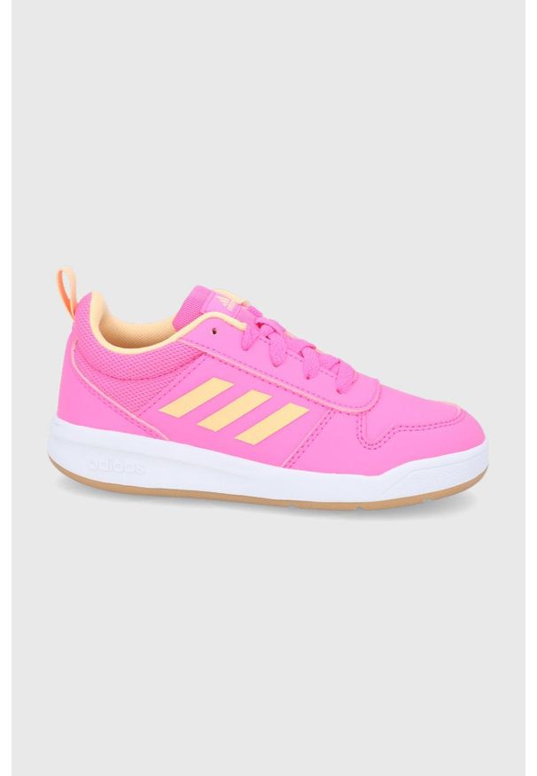 Adidas - adidas Buty dziecięce Tensaur K GV7898 kolor różowy. Nosek buta: okrągły. Zapięcie: sznurówki. Kolor: różowy. Materiał: guma