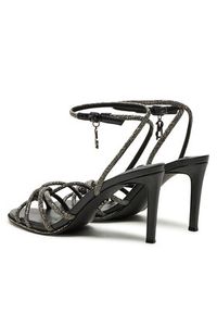 Steve Madden Sandały Kailyn-R SM11003078 Czarny. Kolor: czarny. Materiał: materiał #5