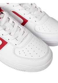 Champion Sneakersy "Foul Play Eleme" | S21775 | Foul Play Eleme | Mężczyzna | Biały, Czerwony. Nosek buta: okrągły. Kolor: biały, czerwony, wielokolorowy. Materiał: skóra. Wzór: nadruk