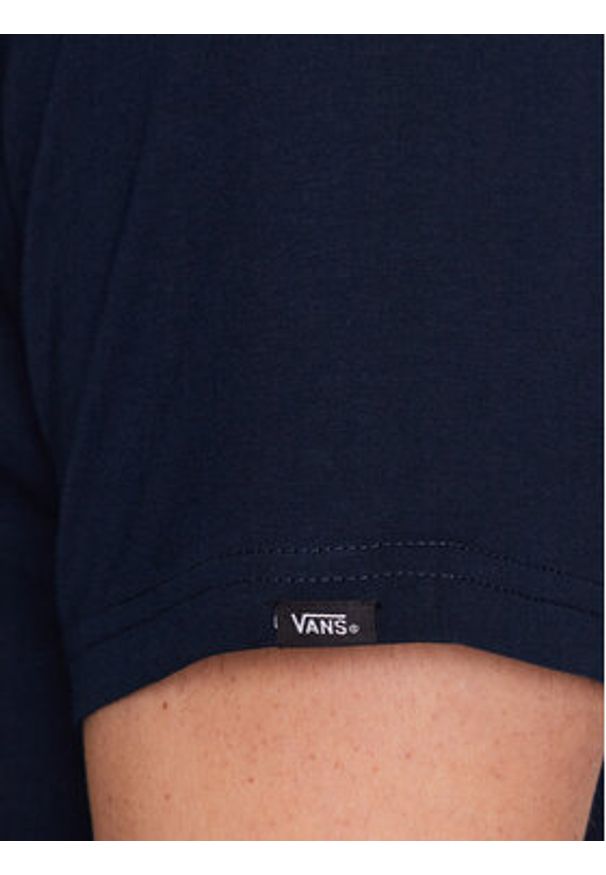 Vans T-Shirt Left Chest Logo VN0A3CZE Granatowy Classic Fit. Kolor: niebieski. Materiał: bawełna