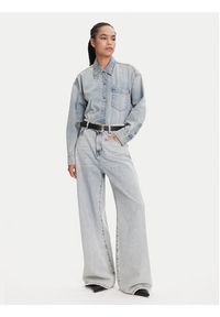 Miss Sixty Koszula jeansowa 6S1XJ49500 Niebieski Loose Fit. Kolor: niebieski. Materiał: bawełna