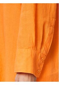 Seidensticker Sukienka koszulowa 60.134909 Pomarańczowy Regular Fit. Kolor: pomarańczowy. Materiał: len. Typ sukienki: koszulowe #7