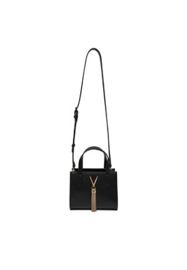 VALENTINO - Valentino Torebka Divina VBS1R415G Czarny. Kolor: czarny. Materiał: skórzane