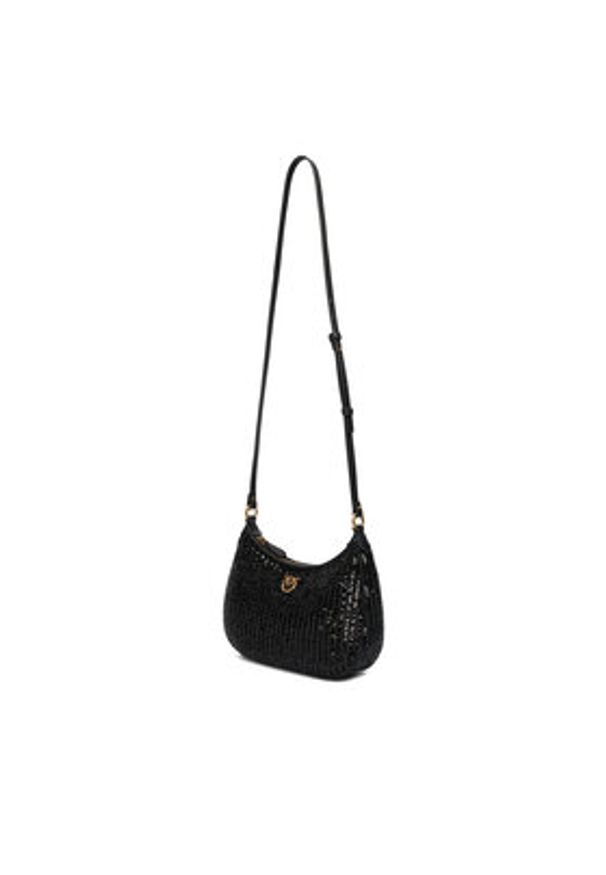Pinko - PINKO Torebka Half Moon Mini AI 25-26 PLTT 105916 A2WC Czarny. Kolor: czarny