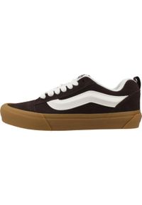 Tenisówki Vans Model Knu Skool Kolor Brązowy. Kolor: brązowy. Materiał: tkanina, skóra