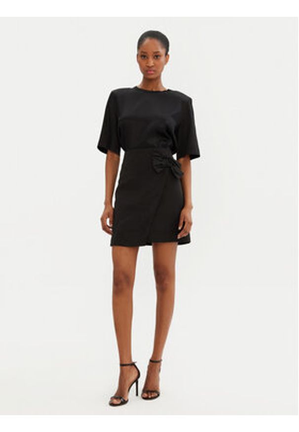 Bruuns Bazaar Spódnica mini Reginae BBW4394 Czarny Slim Fit. Kolor: czarny. Materiał: syntetyk