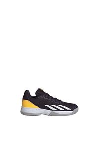 Adidas - Courtflash Tennis Shoes. Kolor: żółty, biały, wielokolorowy, czarny. Materiał: materiał. Sport: tenis