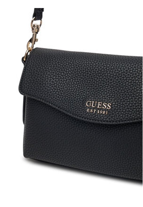 Guess Torebka HWPG96 48190 Czarny. Kolor: czarny. Materiał: skórzane