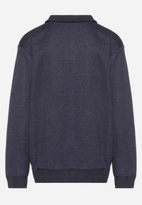 Born2be - Ciemnoniebieski Ocieplany Kardigan z Wełną Zapinany na Suwak Acendrie. Okazja: na spotkanie biznesowe, na co dzień. Kolekcja: plus size. Kolor: niebieski. Materiał: wełna. Styl: klasyczny, biznesowy, casual