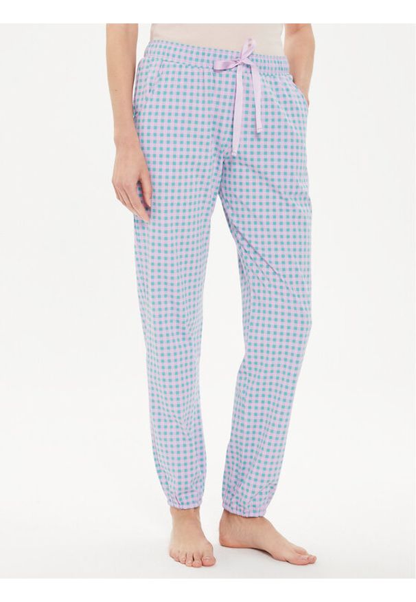 Triumph Spodnie piżamowe Mix & Match 10215196 Różowy Regular Fit. Kolor: różowy. Materiał: bawełna