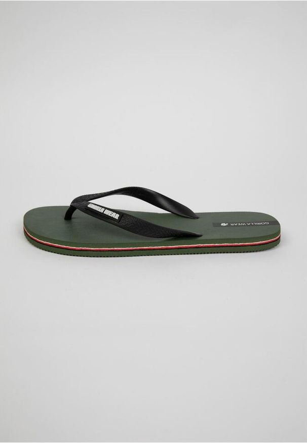 GORILLA WEAR - Japonki plażowe Gorilla Wear Kokomo Flip-Flops. Okazja: na plażę. Kolor: zielony