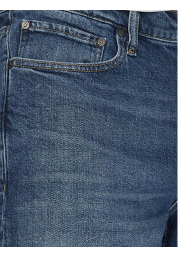 Calvin Klein Szorty jeansowe K10K114075 Niebieski Slim Fit. Kolor: niebieski. Materiał: bawełna