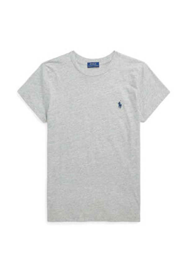 Polo Ralph Lauren T-Shirt 211898698008 Szary Regular Fit. Typ kołnierza: polo. Kolor: szary. Materiał: bawełna