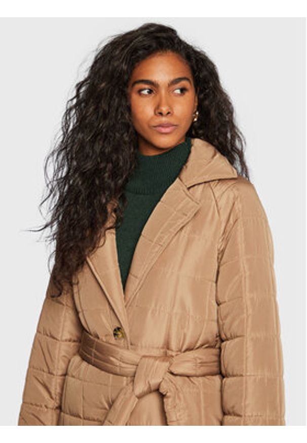 Gina Tricot Kurtka przejściowa Yaya 17764 Beżowy Regular Fit. Kolor: beżowy. Materiał: syntetyk