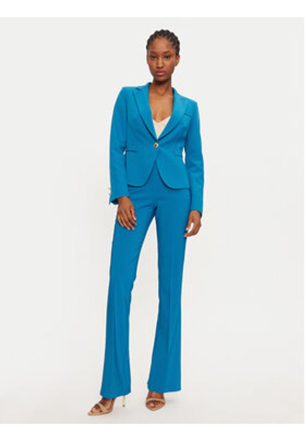 Rinascimento Marynarka 1000769227471 Niebieski Slim Fit. Kolor: niebieski. Materiał: syntetyk