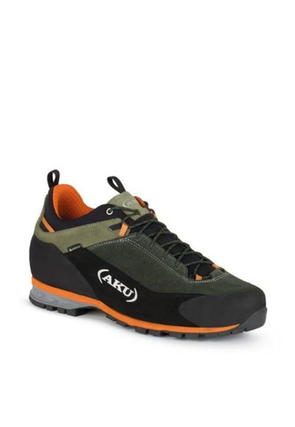 Buty trekkingowe męskie Aku Link Gtx. Zapięcie: sznurówki. Kolor: zielony, wielokolorowy. Materiał: skóra, materiał. Szerokość cholewki: normalna