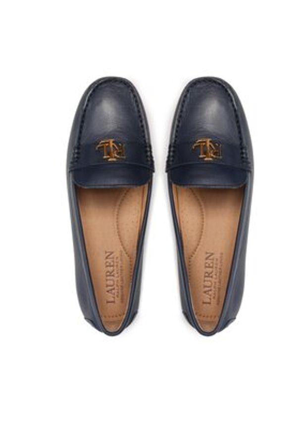 Lauren Ralph Lauren Mokasyny Barnsbury 802852847007 Granatowy. Kolor: niebieski. Materiał: skóra