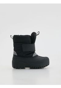 Reserved - Śniegowce na rzepy - czarny. Zapięcie: rzepy. Kolor: czarny. Materiał: materiał #1