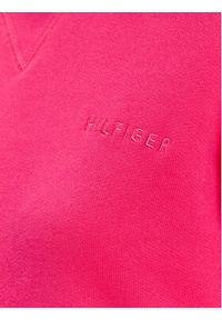 TOMMY HILFIGER - Tommy Hilfiger Bluza Terry WW0WW38841 Różowy Regular Fit. Kolor: różowy. Materiał: syntetyk, bawełna