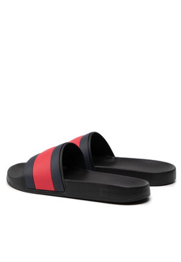 TOMMY HILFIGER - Tommy Hilfiger Klapki Rubber Th Flag Pool Slide FM0FM04263 Czarny. Kolor: czarny
