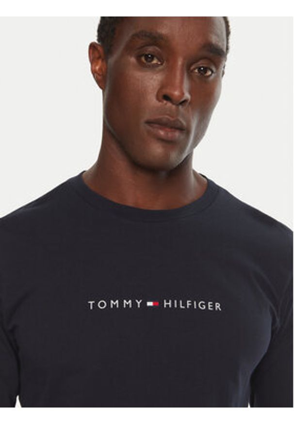 TOMMY HILFIGER - Tommy Hilfiger Longsleeve UM0UM03345 Granatowy Regular Fit. Kolor: niebieski. Materiał: bawełna. Długość rękawa: długi rękaw