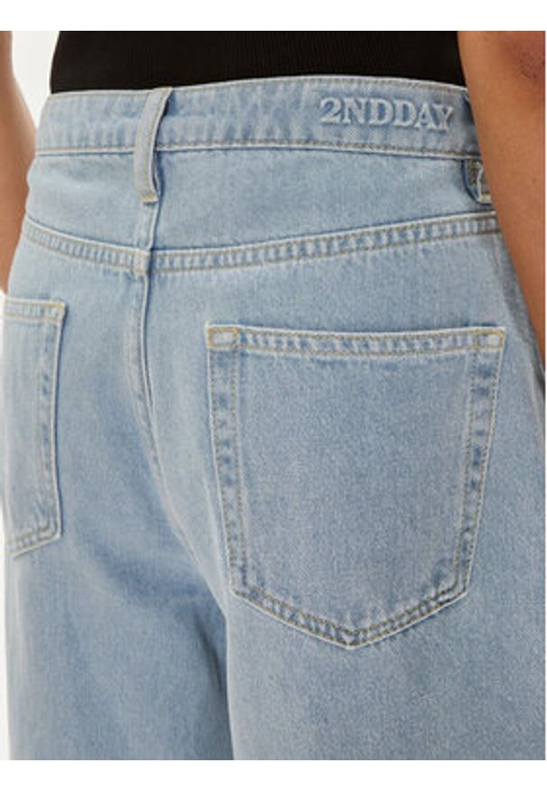 2NDDAY Jeansy Foss TT 2244762903 Niebieski Wide Leg. Kolor: niebieski