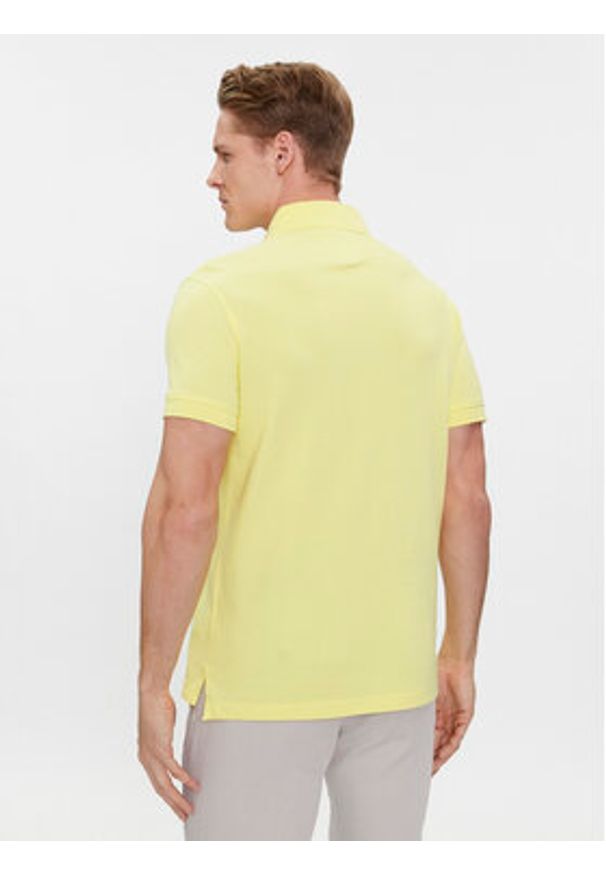 TOMMY HILFIGER - Tommy Hilfiger Polo 1985 MW0MW17771 Żółty Regular Fit. Typ kołnierza: polo. Kolor: żółty. Materiał: bawełna