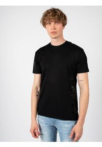 Les Hommes T-shirt | LF224300-0700-9000 | Grafic Print | Mężczyzna | Czarny. Okazja: na co dzień. Kolor: czarny. Materiał: bawełna. Wzór: nadruk. Styl: casual #6