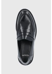 Vagabond Shoemakers Mokasyny skórzane ALEX W damskie kolor czarny na płaskim obcasie. Nosek buta: okrągły. Kolor: czarny. Materiał: skóra. Wzór: gładki. Obcas: na obcasie. Wysokość obcasa: niski #2