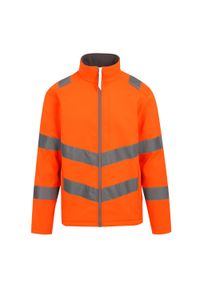 Regatta - Kurtka Softshellowa Męska 2 Warstwy HiVis. Kolor: żółty, pomarańczowy, wielokolorowy