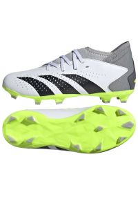 Adidas - Buty adidas Predator Accuracy.3 Fg Jr IE9504 białe białe. Kolor: biały. Materiał: materiał. Szerokość cholewki: normalna #2