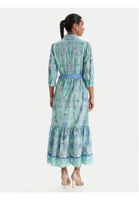 Luisa Spagnoli Sukienka koszulowa Pampa 543211 Zielony Regular Fit. Kolor: zielony. Materiał: bawełna. Typ sukienki: koszulowe #3