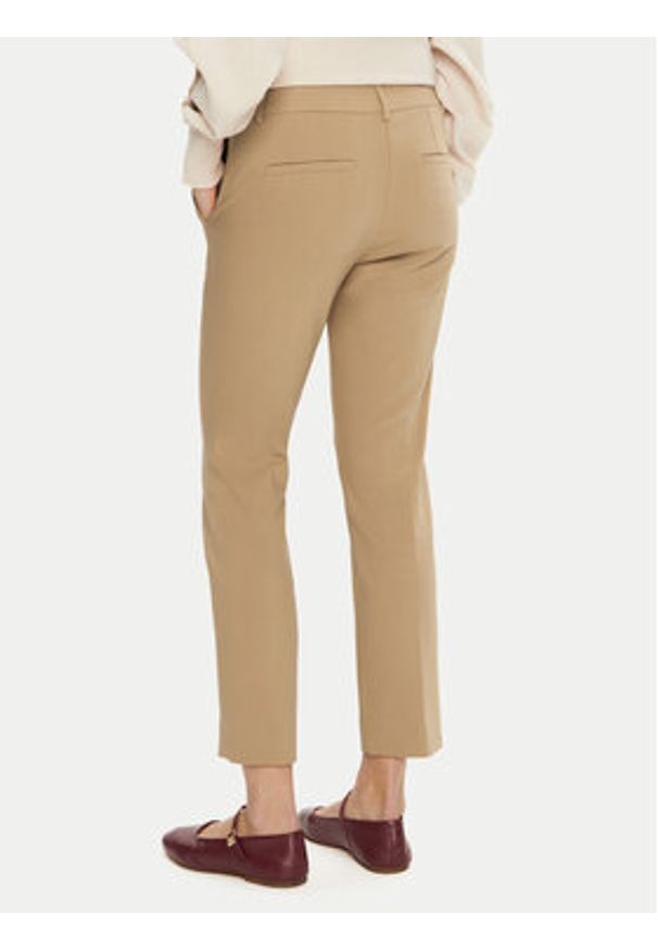 Marella Chinosy Incom 2423136041 Brązowy Regular Fit. Kolor: brązowy. Materiał: bawełna