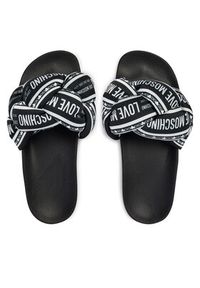 Love Moschino - LOVE MOSCHINO Klapki JA28312G0OIW300A Czarny. Kolor: czarny. Materiał: materiał #6