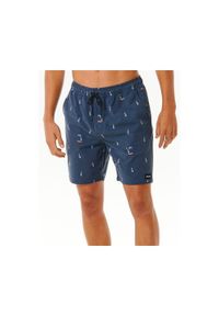 Rip Curl - Boardshorty RIP CURL Hula Breach Volley granatowy. Okazja: na plażę. Kolor: niebieski. Styl: elegancki