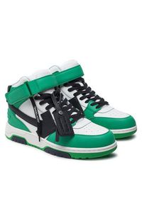 OFF-WHITE - Off-White Sneakersy OMIA259S23LEA0015510 Zielony. Kolor: zielony. Materiał: skóra