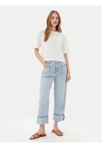 Vero Moda Sweter Silje 10320460 Biały Oversize. Kolor: biały. Materiał: wiskoza #4