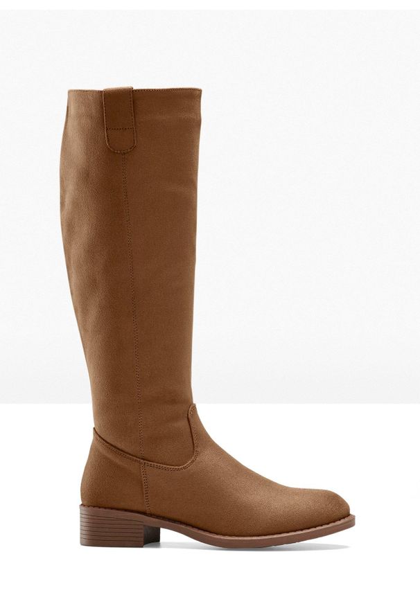 bonprix - Kozaki. Zapięcie: zamek. Kolor: brązowy. Obcas: na obcasie. Wysokość obcasa: średni