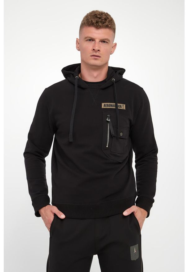 Aeronautica Militare - Bluza męska z kapturem AERONAUTICA MILITARE. Typ kołnierza: kaptur