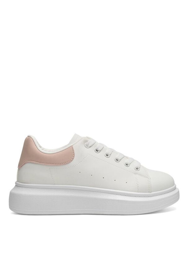 DeeZee Sneakersy WFA2910-1 Biały. Kolor: biały. Materiał: skóra