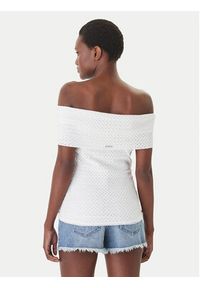 MICHAEL Michael Kors Bluzka MS651ZVKS1 Biały Regular Fit. Kolor: biały. Materiał: syntetyk #5