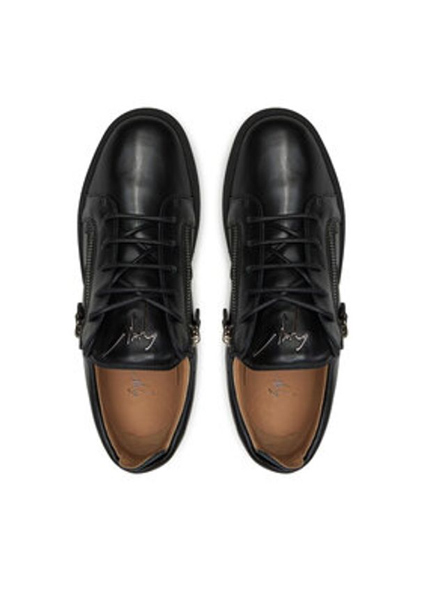 Giuseppe Zanotti - GIUSEPPE ZANOTTI Sneakersy RU40027 Czarny. Kolor: czarny. Materiał: skóra