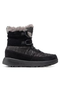 columbia - Columbia Śniegowce Slopeside Peak Luxe BL5106 Czarny. Kolor: czarny. Materiał: zamsz, skóra