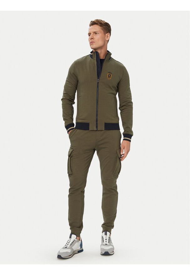 Aeronautica Militare Dres 262TF0126UF00662 Khaki Regular Fit. Kolor: brązowy. Materiał: bawełna