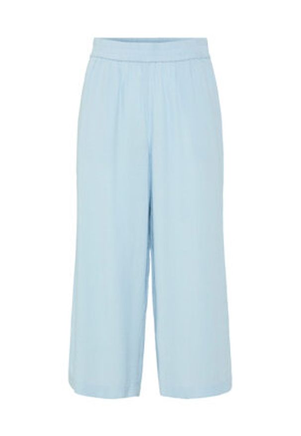 Pieces Kuloty Pia 17154737 Błękitny Wide Leg. Kolor: niebieski. Materiał: wiskoza