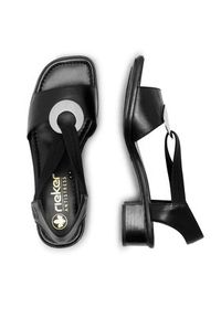 Rieker Sandały 62662-01 Czarny. Kolor: czarny. Materiał: skóra #8